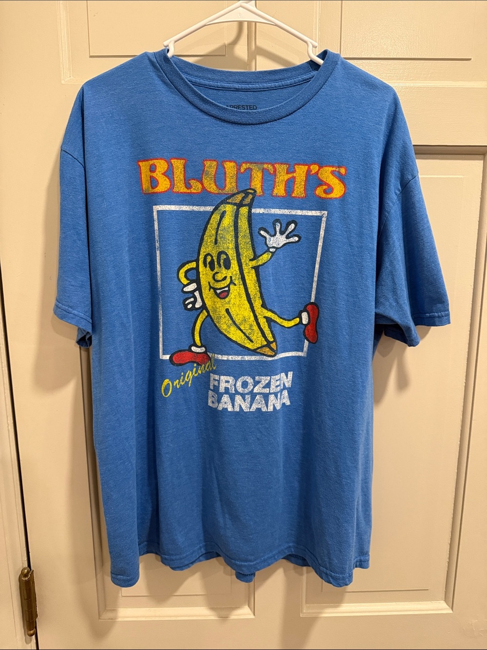 Arrested Development retro "Bluth's Original Frozen Banana" logo tee Size XL